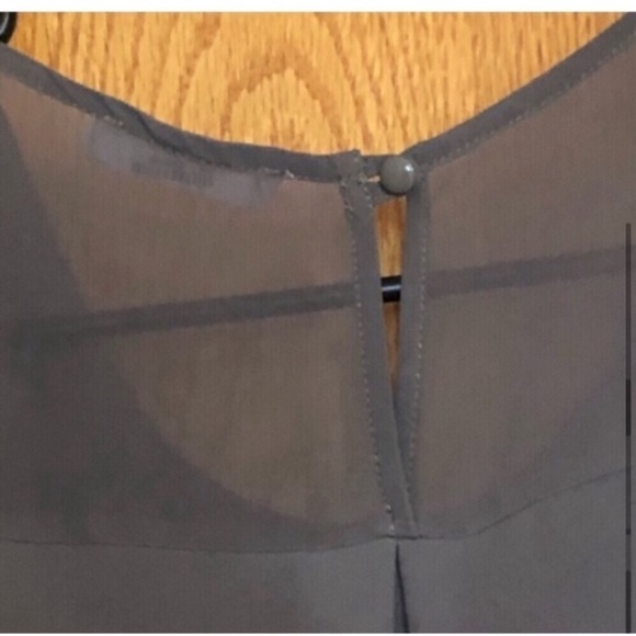 Lush long ruffle tunic army green sleeveless top Sz XS - Picture 5 of 11